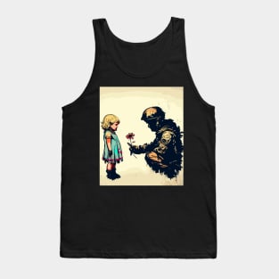 Peace and freedom, patriotic street art Tank Top